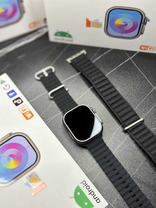 Умный Смарт Часы Smart Watch Ultra 4g Android Sim карта + ремешок