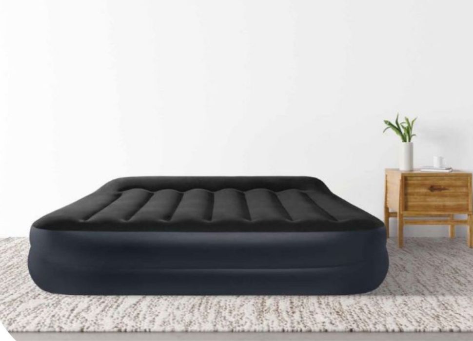Materac Dmuchany Turystyczny z Pompka 203x152x42 cm Intex