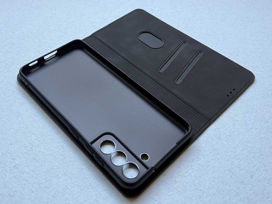 Samsung Galaxy S21 FE чохол книжка штучна шкіра слоти чехол