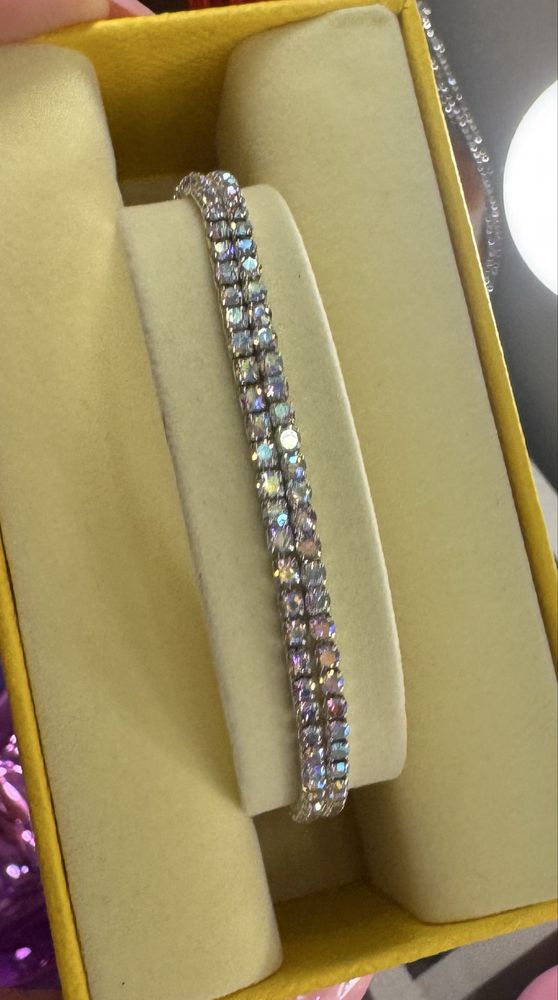Dwie, nowe bransoletki z kamieniami Swarovski okazja