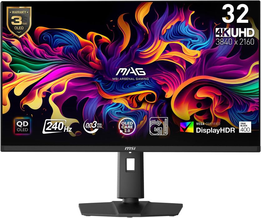 Monitor gaming 32” 4K OLED 240HZ MSI MAG 321UPX