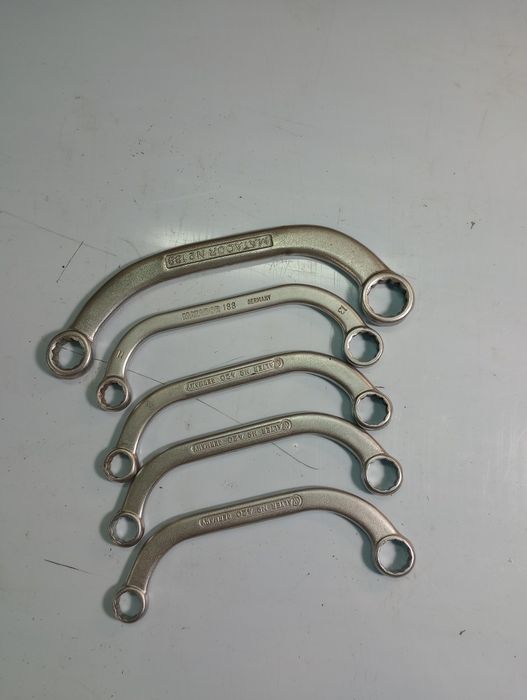 Matador i Walter klucze oczkowe wygięte