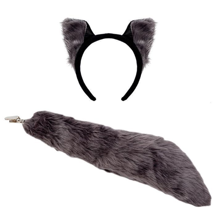 Strój Przebranie Kostium Zestaw WILK SZARY