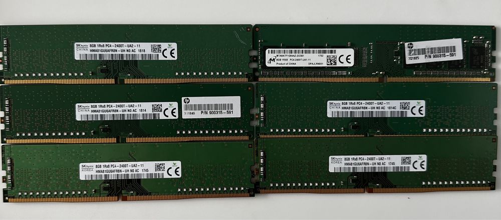 Оперативная память DDR4 8gb pc4-2400 udimm для пк (pc)