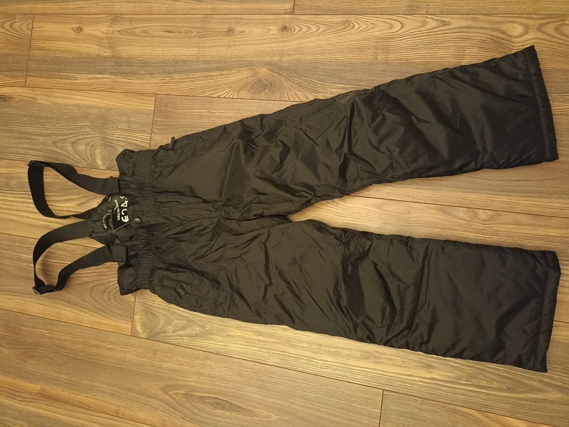 Nowe spodnie narciarskie unisex 9-10lat czarne