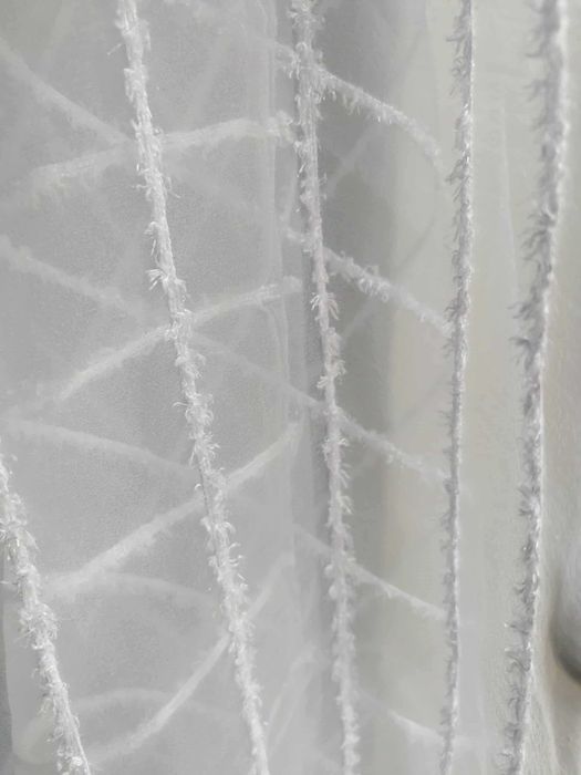 Firana organtyna organza biała 320cmx118cm