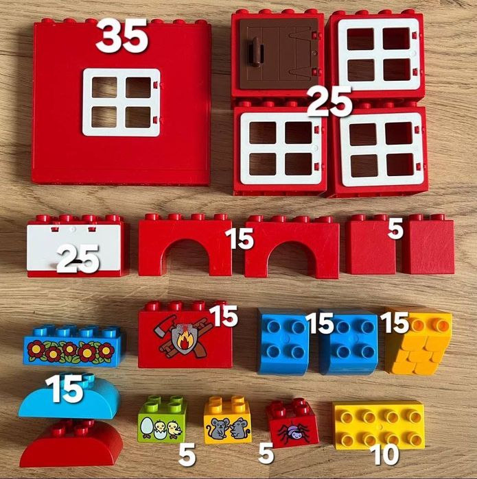 Lego duplo деталі поштучно