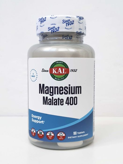 Магній малат, таурат KAL, 400 мг, 90 таблеток