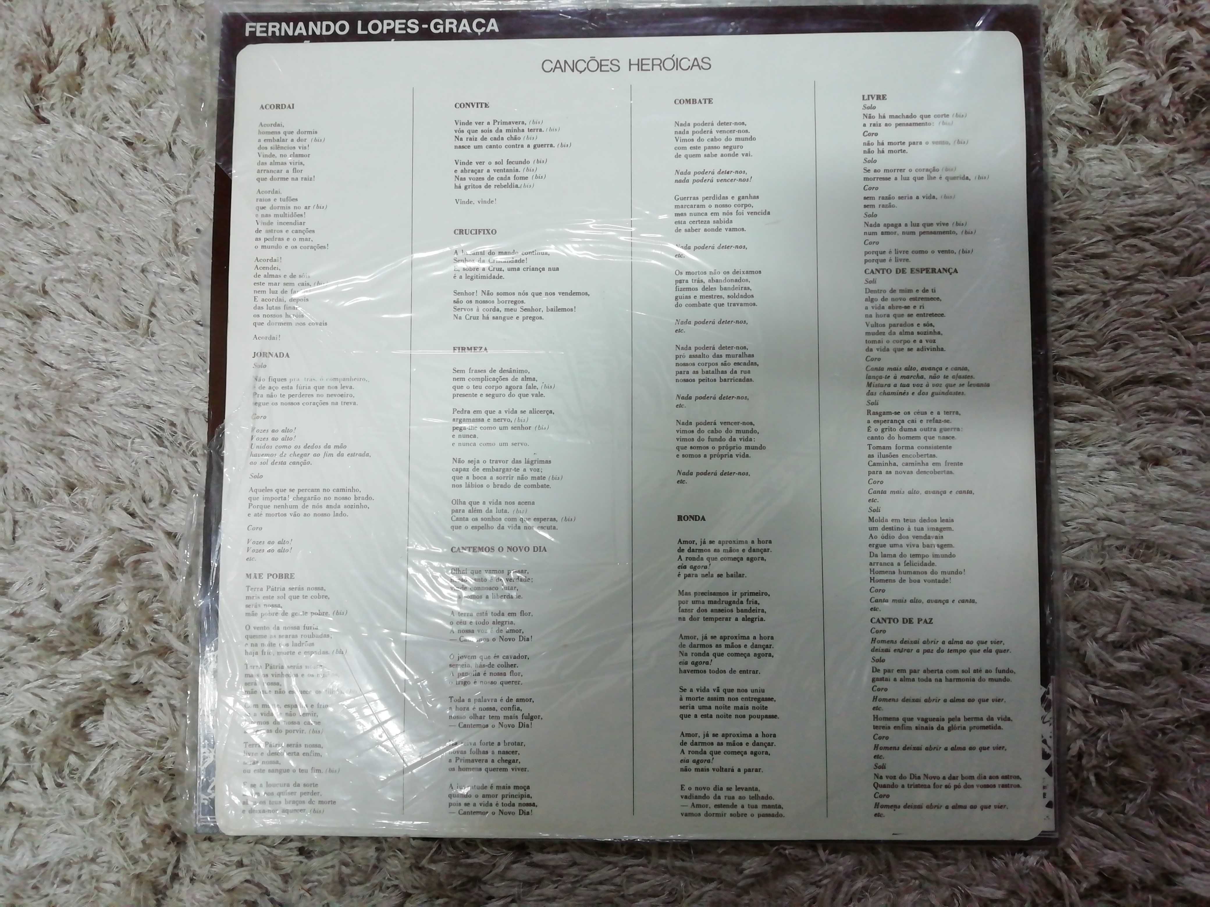 Vinil - Canções heróicas - Fernando Lopes Graça