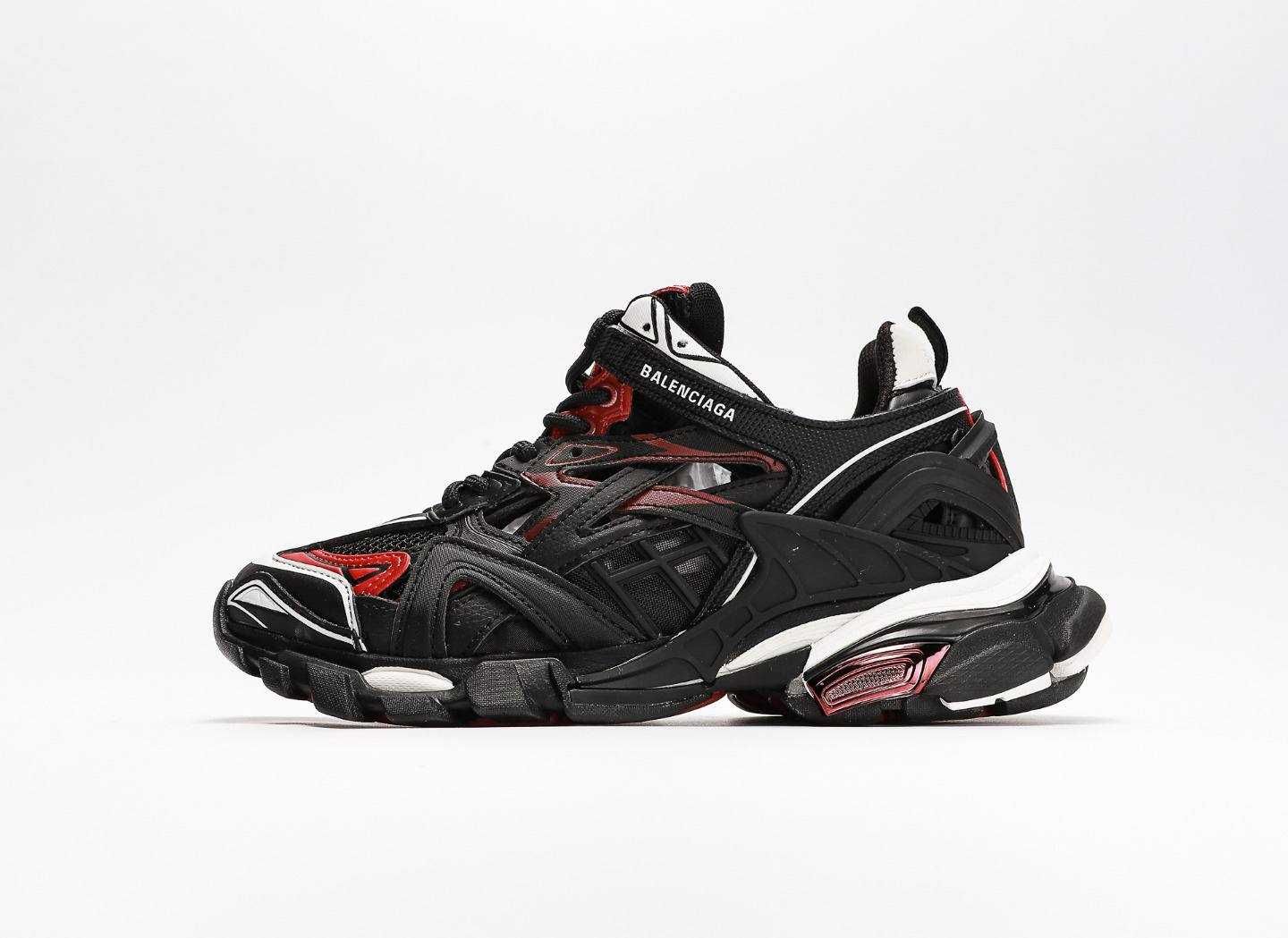 Мужские кроссовки Balenciaga Track 2 Black Red Premium. 41-45