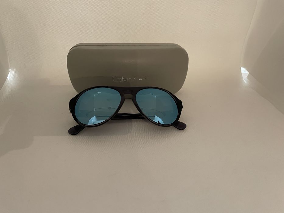 Calvin Klein CK 4249S okulary przeciwsłoneczne lustrzanki blue