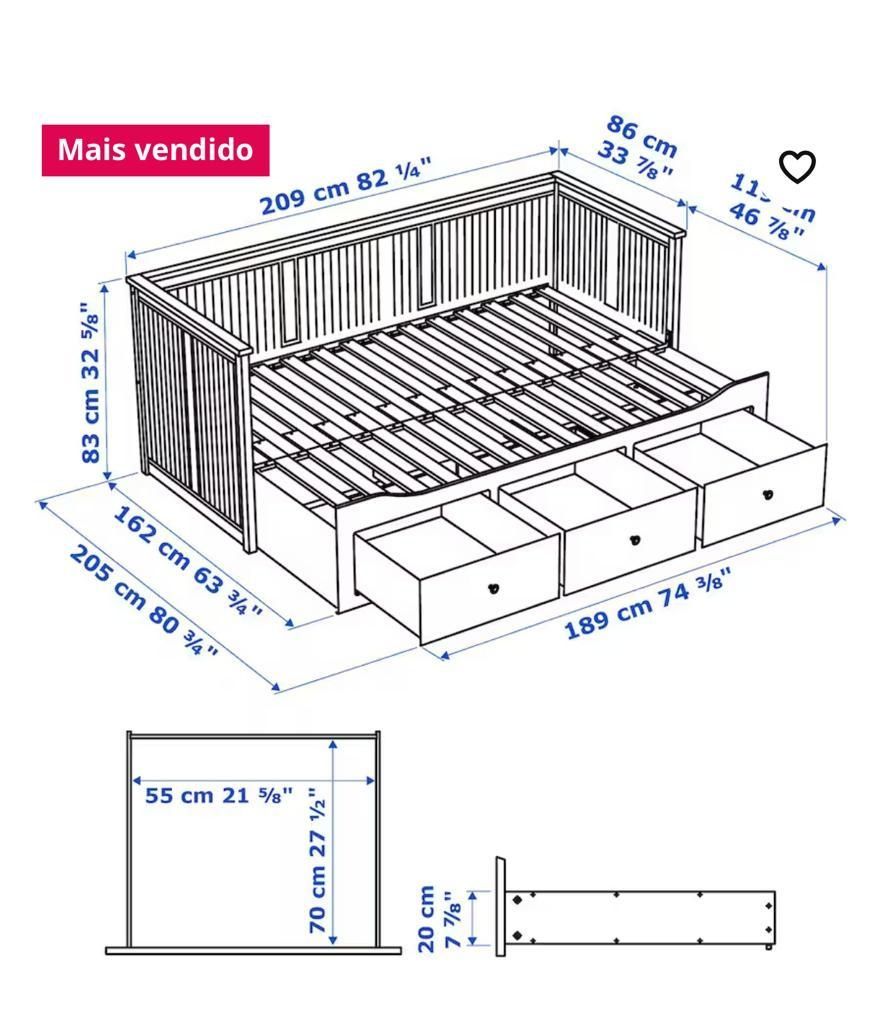 Cama individual/dupla