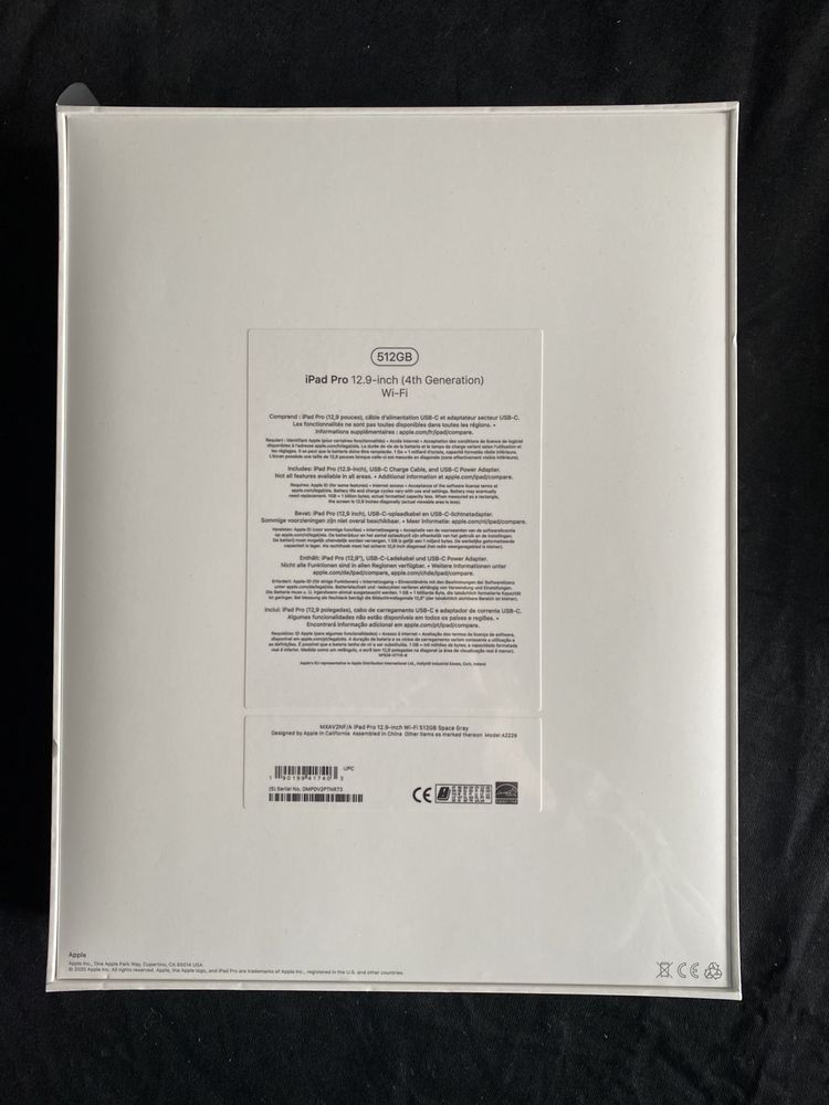 iPad Pro 12.9” (4a geração) (512GB) - Novo Selado