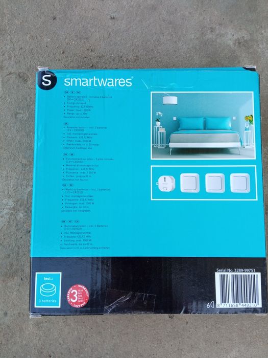 Набір безпровідних вимикачів 3шт max 1000W SH4-99751 "Smartwares"