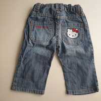 Spodnie jeansy H&M Hello Kitty rozm.  74