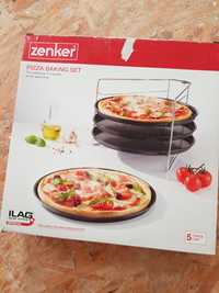 Pizza set  4 blachy