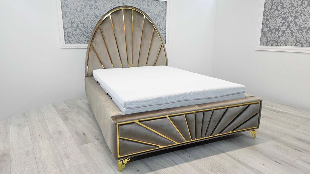 Łóżko Venus Deluxe czarne– elegancja i komfort w stylu glamour