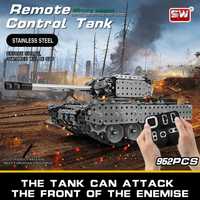 sw(rc)-006 radio controlo tank, blocos de montagem em metal