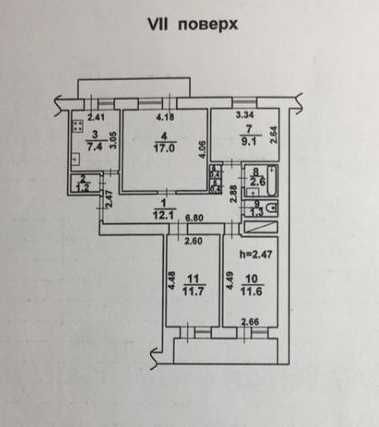 Продам 4 комнатную Глушко 80 м / Киевский рынок-цена супер!