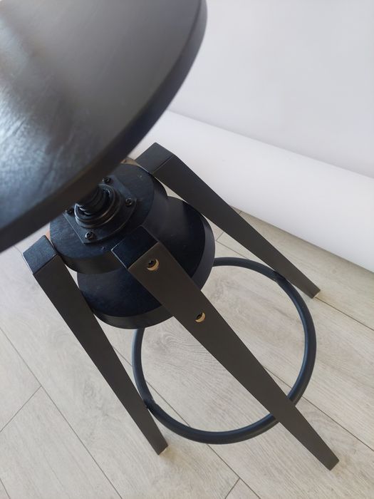 Stołek barowy hoker czarny ikea DALFRED