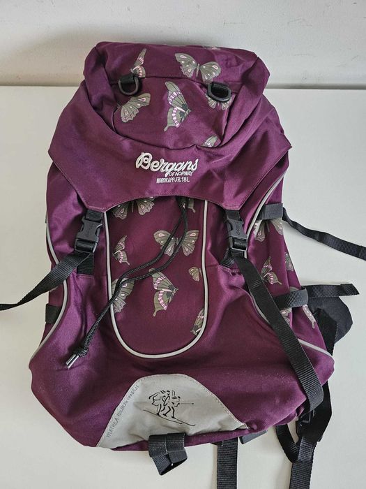 Bergans Nordkapp Jr 18L plecak szkolny turystyczny wzór motyle