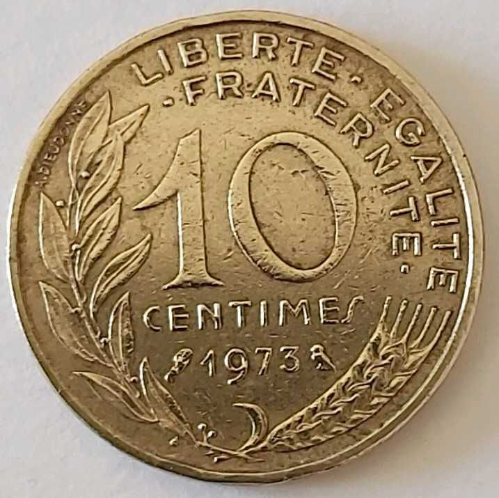 10 Cêntimos de 1973, França