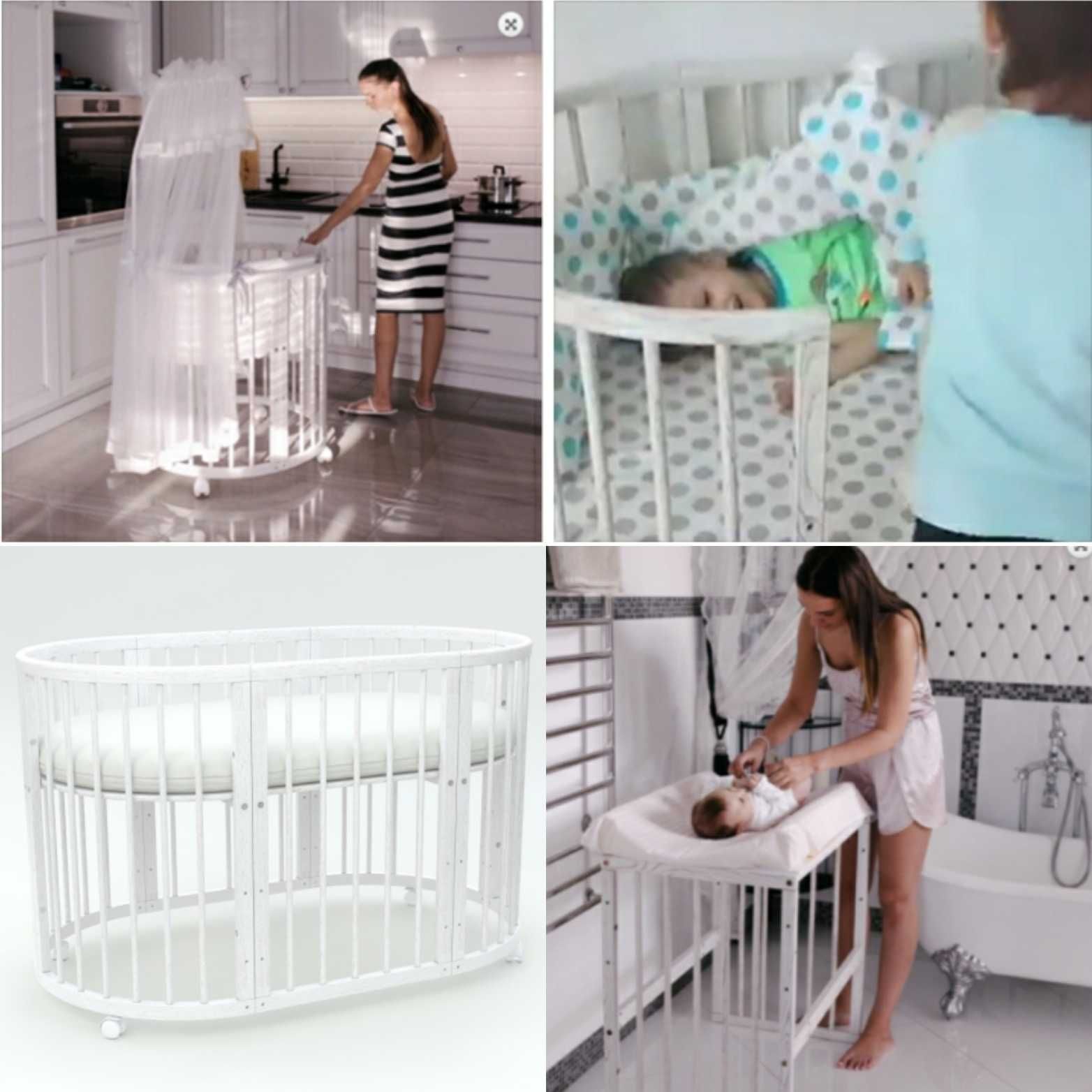 MINI -BERÇO CAMA CONVERTÍVEL 7 em 1