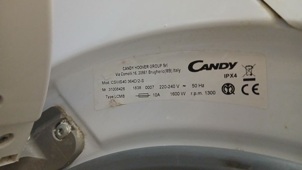 Pralko-suszarka Candy CSWS40364D na części