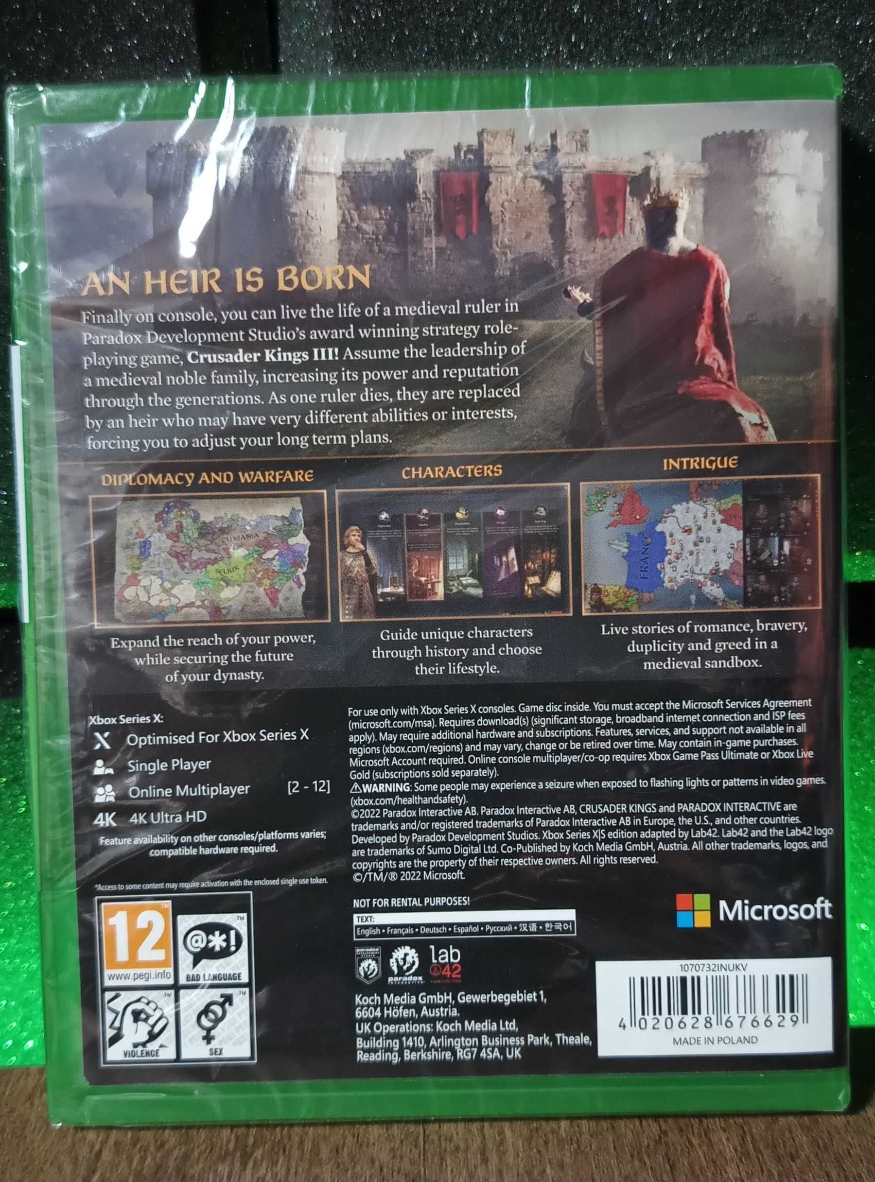 Crusader Kings III Xbox Series X - ambitna gra strategiczna