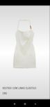Vestido linho com elasticidade branco