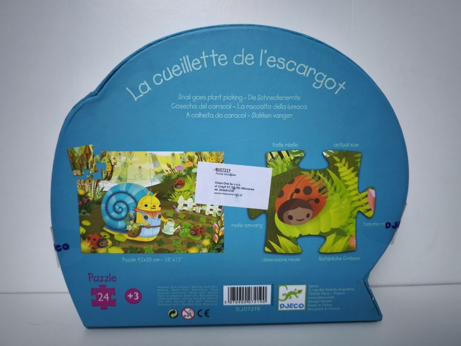 Djeco Puzzle W Pudełku - Ślimak
