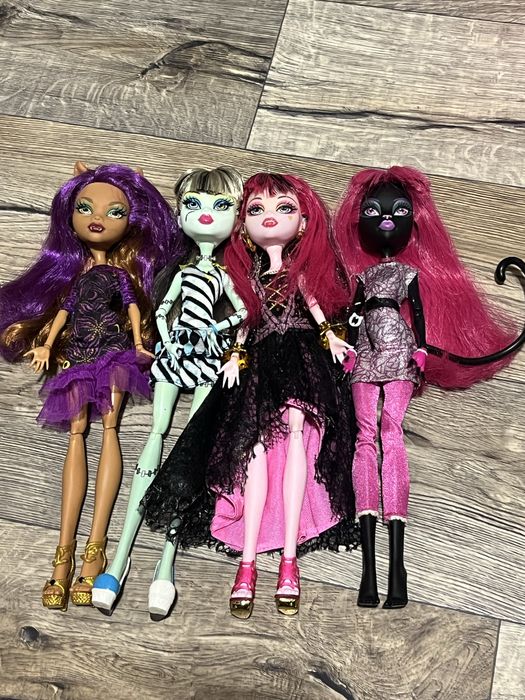 Ляльки монстер хай monster high Френкі, Клодін. Дракулаура, Кеті