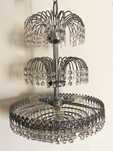 candeeiro tecto com vidro cristal