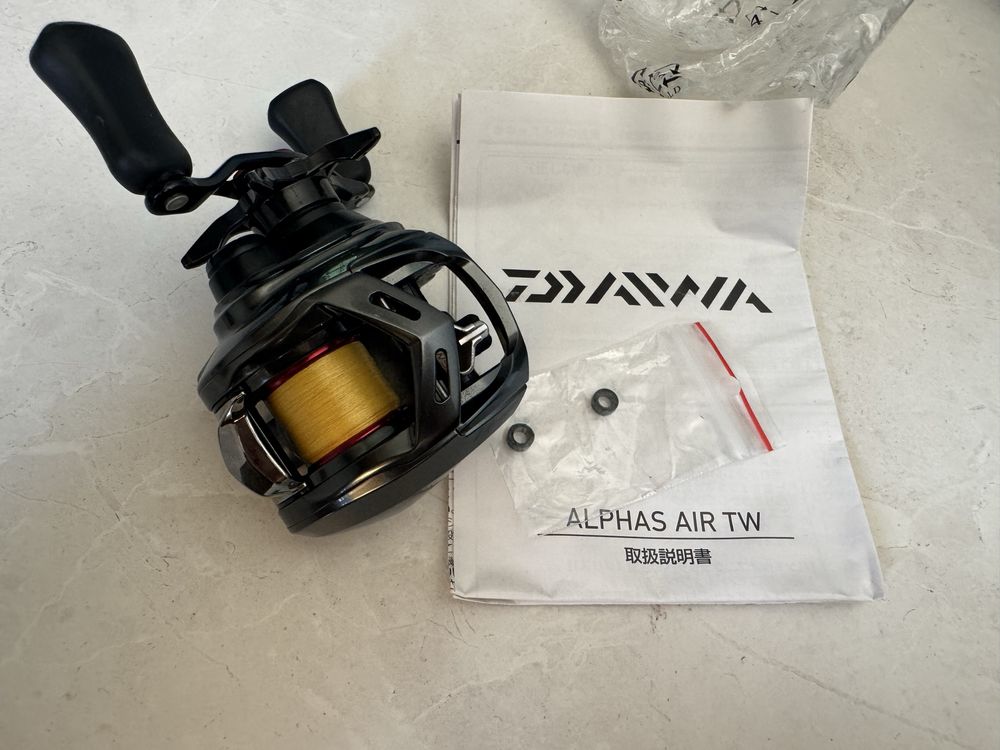 Multiplikator Daiwa Alphas air TW 8.6 L BFS, light, ultra light, UL