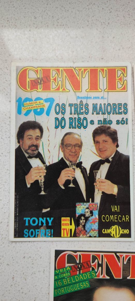 Calendários de bolso. Maria e Nova Gente - capas de 1987 e 1989