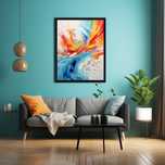Plakat na Ścianę Obraz Pastelowa Abstrakcja 50x70 cm Premium ElliveX