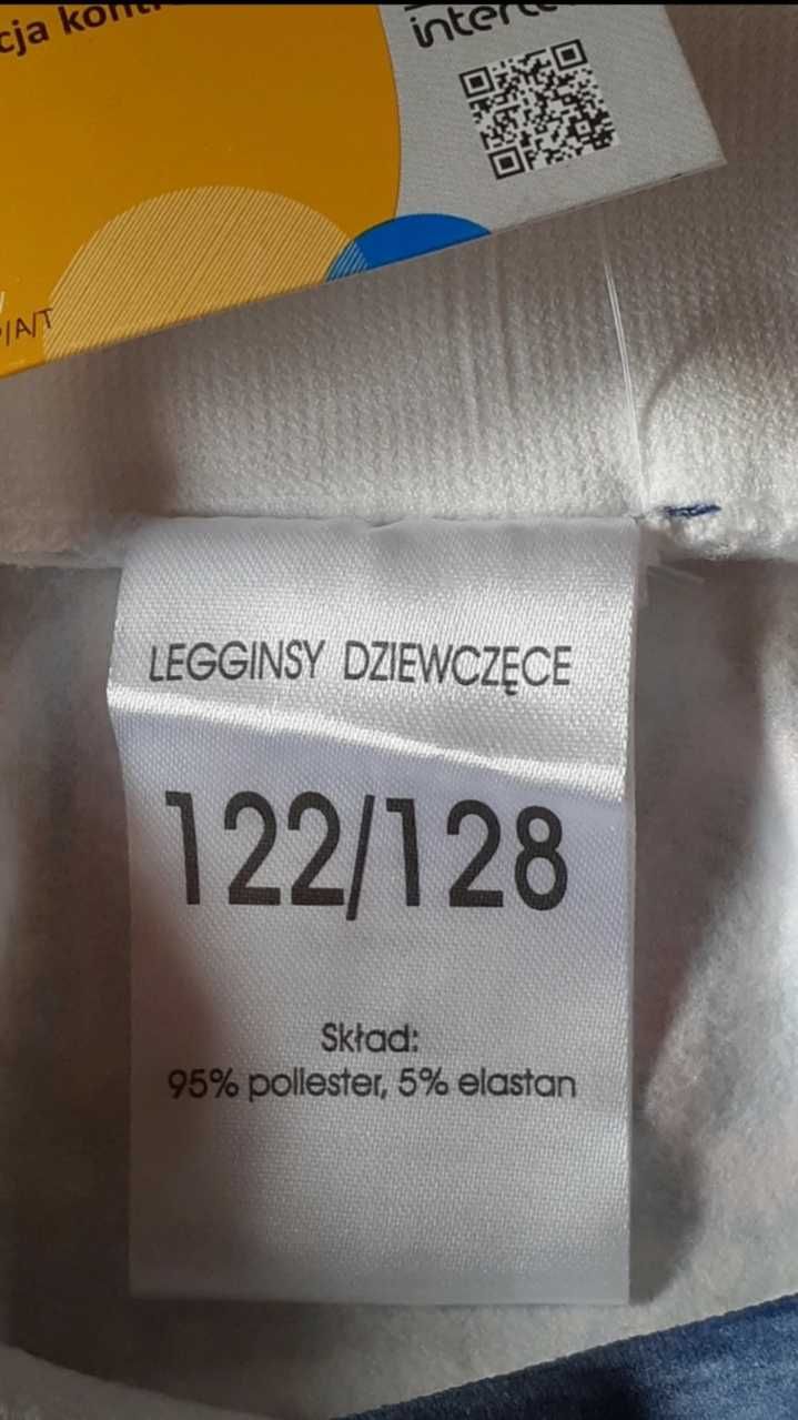 Nowe getry, legginsy w kolorowe, mieniące  się łezki