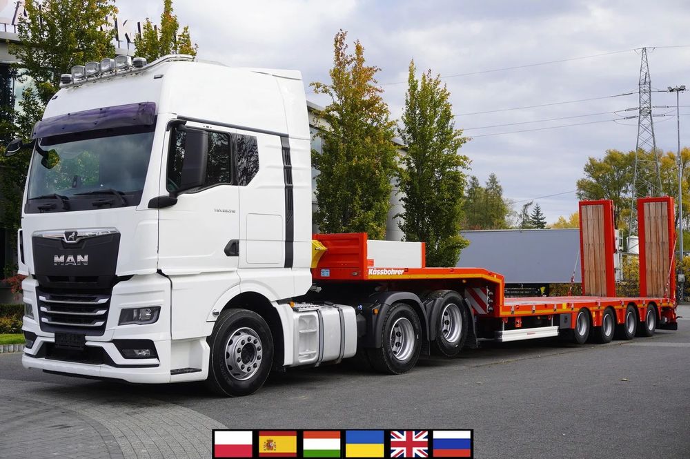 MAN TGX 28.510 6×2 / FABRYCZNIE NOWA NACZEPA niskopodwoziowa Kässbohrer LB3E / 2025 / DMC 65 T  _239337