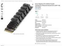 Sprzedam kartę rozszerzeń SATA – ASM1166 M.2 PCIe na 6x SATA3 6Gb/s