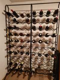Stojak na wino na 80 butelek, metaloplastyka