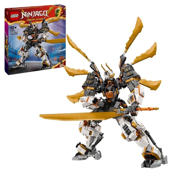 LEGO NINJAGO 71821 Tytanowy smok - mech Colea