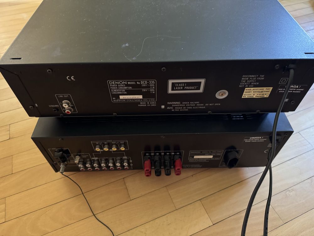 Zestaw audio Denon – CD DCD-335 + Amplituner DRA-275RD