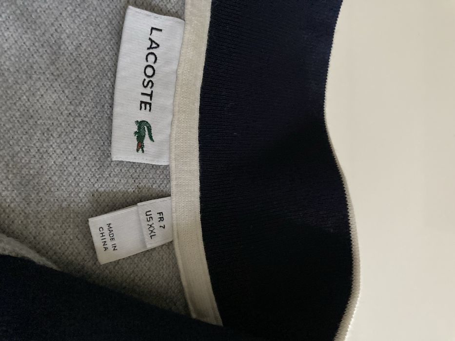 Męska bluza sweter zip Lacoste r.XXL stan idealny