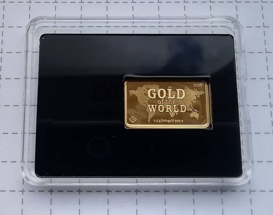 Золото Світу 2018 рік. Китай. ЗОЛОТО. ПРУФ. 999,9 проба - 0.5 грам.