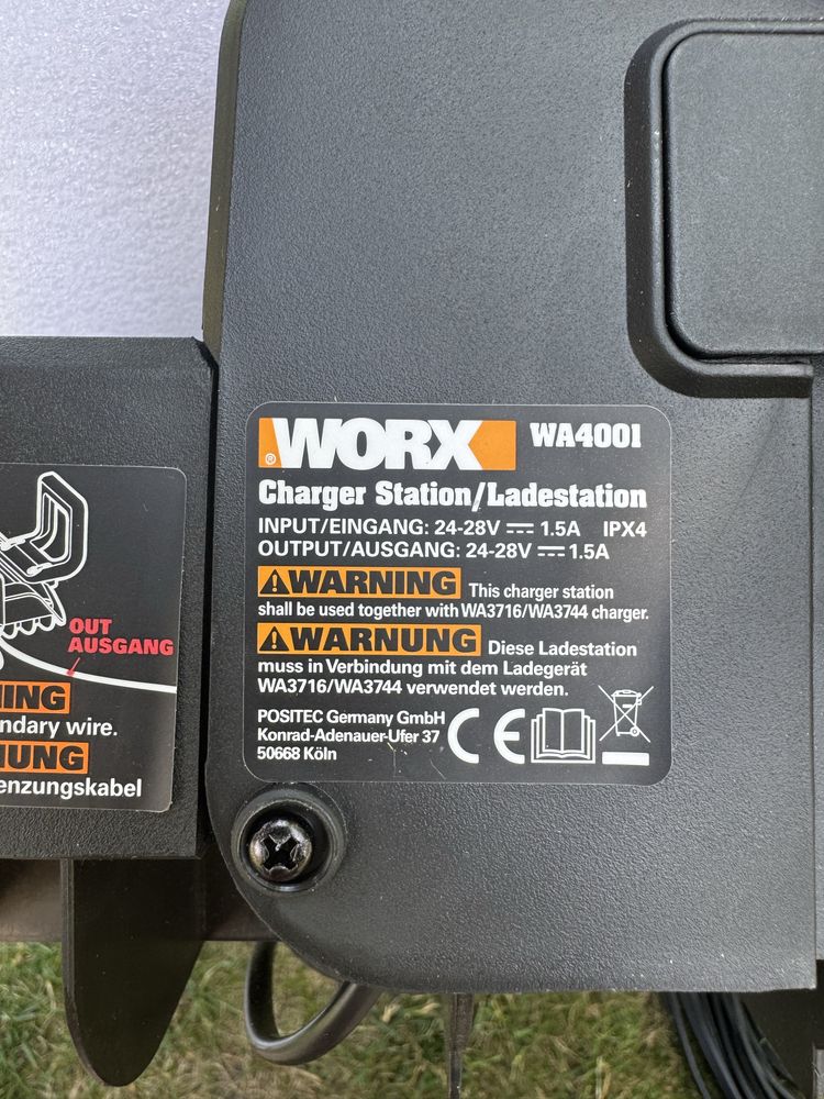 Worx Baza wa4001 zasilacz wa3744 nowa robot gratis