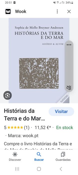 livro Historia da terra e do mar. Sofia de Mello Breyner