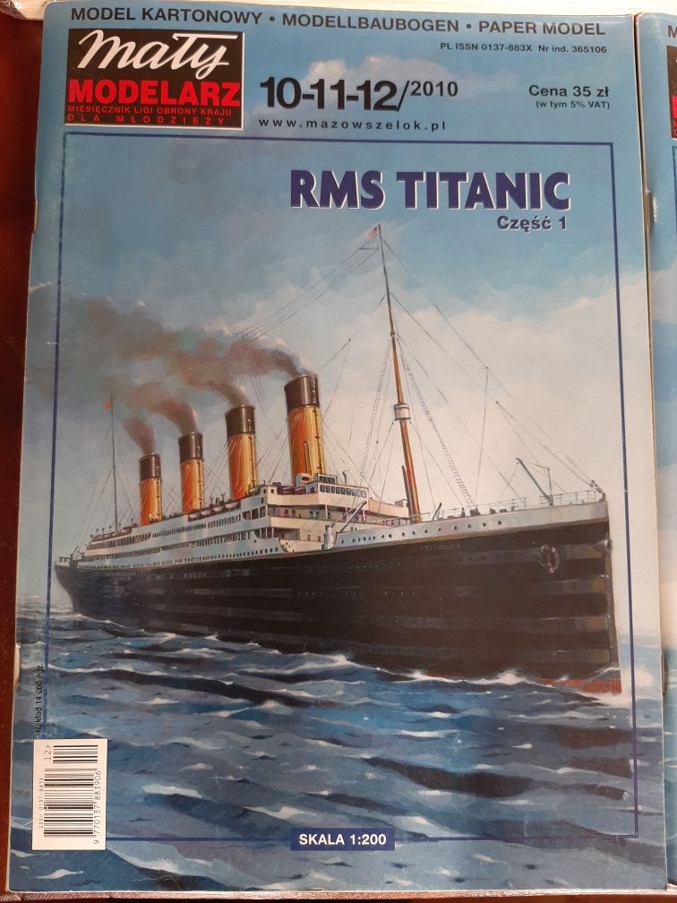Mały Modelarz Titanic + wręgi laserowe + dużo tektury