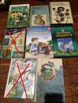 Книги по биологии, природоведению, физкультуре.