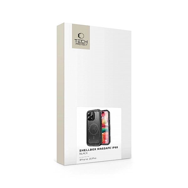 Etui Tech-Protect ShellBox MagSafe IP68 na iPhone 16 Pro - czarne
