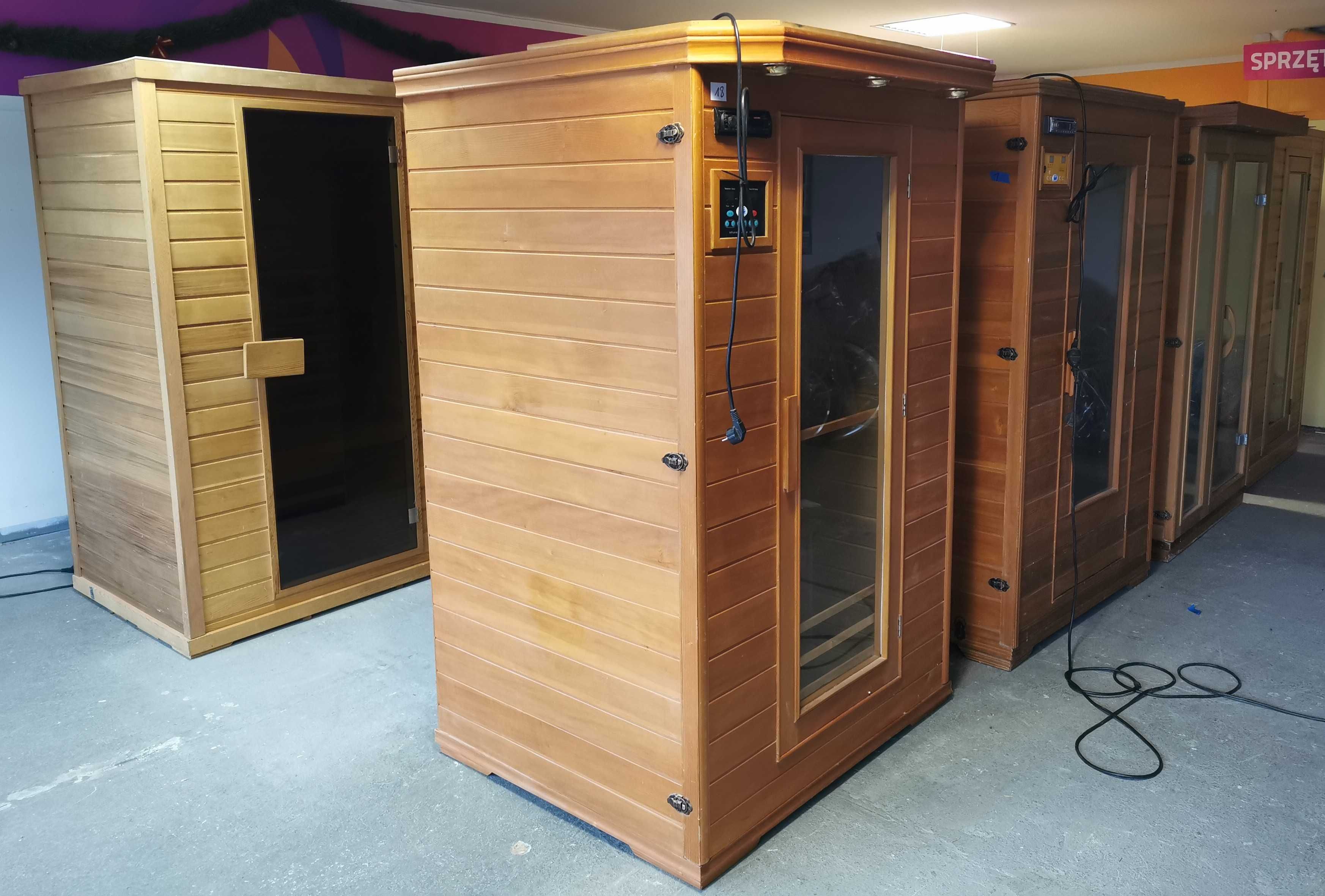 Sauna sucha prawdziwa infrared na podczerwień fińska bania 120x100